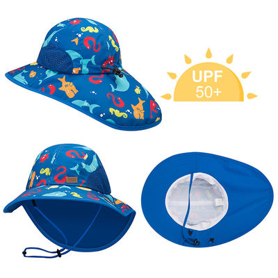 夏浜のためのSGSの首の折り返しの子供のバケツの帽子の広い縁