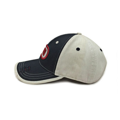 綿のあや織り3Dのパフの注文の急な回復は合われた野球帽6のパネルを刺繍した