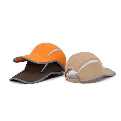 男女兼用の6つのパネルの野球帽のナイロン スポーツは速く適当な帽子の刺繍のロゴを乾燥する