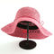 Raffiaの女性のわらの日曜日の注文の帽子日曜日はPantone色OEM ODMを影で覆う