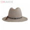 OEMのカウボーイのソフト帽の帽子の注文の人の100%のウールのソフト帽の特大柔らかい帽子