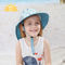 Pantoneは縁の上の子供のバケツの帽子の48cm縞で飾られたフリップを着色する