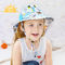 Pantoneは縁の上の子供のバケツの帽子の48cm縞で飾られたフリップを着色する