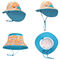 調節可能な首の折り返しの子供のバケツの帽子46cmの紫外線保護OEM ODM