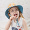 調節可能な首の折り返しの子供のバケツの帽子46cmの紫外線保護OEM ODM