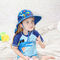 夏浜のためのSGSの首の折り返しの子供のバケツの帽子の広い縁