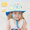 OEM ODMの夏の花浜の首の折り返しが付いている屋外のバケツの帽子