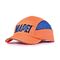 青い刺繍の安全隆起の帽子のパスのセリウムEN812の隆起の帽子が付いているオレンジ帽子小さいqty