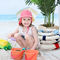 首カバー46cm子供の浜の帽子によっては広くUPF 50+ 100%のポリエステルが溢れる