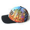 OEM ODMの刺繍の屋外の円形の表面のための6パネルを野球帽