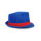 男女兼用のソフト帽のパナマTrilbyの帽子調節可能で青い色の注文のロゴ56cm