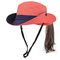 キャンプの探求の女性のBoonieのバケツの帽子のための61cm刺繍されたバケツの帽子