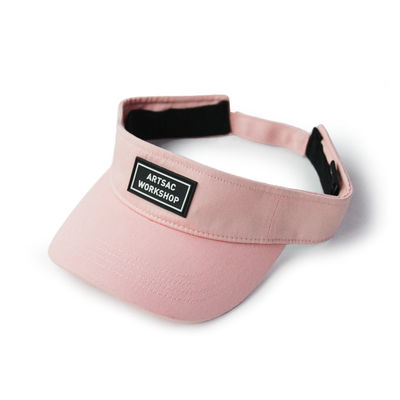 調節可能なピンクの58cmサン バイザーの帽子の刺繍の印刷のロゴ
