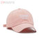 100%の綿は5つのパネルの野球帽縁のピンクのスポーツの帽子58cmを曲げた