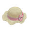 Pantone色の広い縁の麦わら帽子の女性の浜の帽子の注文のロゴ