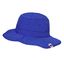 首の折り返しが付いている青い58cm紫外線30+サファリの日曜日の保護バケツの帽子