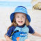 赤ん坊の夏浜の帽子の男の子の女の子の日曜日の帽子の幼児の首の折り返しカバー サファリの帽子の帽子