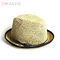 日曜日の保護のためのカスタマイズされた58cmの明白なわらのパナマ帽の女性の浜の麦わら帽子
