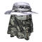 62cm UPF 50+の屋外の紫外線保護首カバーが付いている男女兼用のバケツの帽子