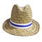 OEMの自然な草のわらの日曜日の帽子56cmの女性のわらのライフガードの帽子
