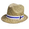 OEMの自然な草のわらの日曜日の帽子56cmの女性のわらのライフガードの帽子