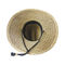 人の女性のためのODMの波浜のわらの日曜日の帽子の自然な空の草