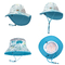 調節可能な48cmの赤ん坊の日曜日の帽子の幼児の水泳浜のプールの帽子UPF 50+の広い縁